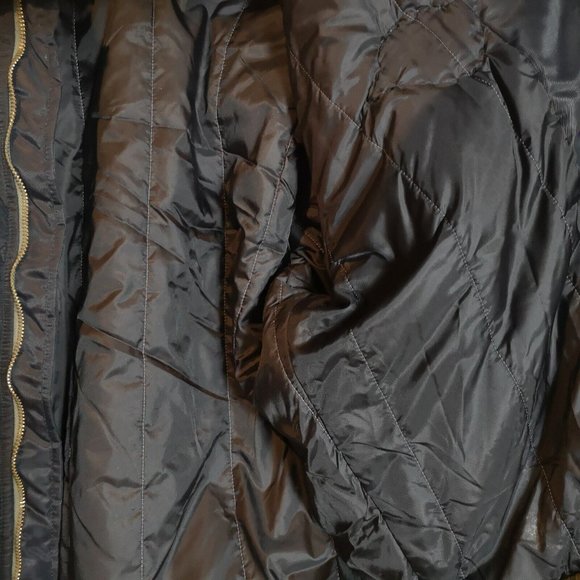 VTG Energie Men's LRG Bomber Jacket Italian90s Vespa Scoot Expo Denim collar - Picture 13 of 16